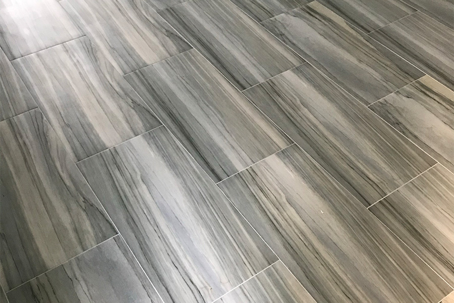 tile floors close up installed at residential property palm beach fl
